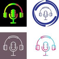 podcast icoon ontwerp vector