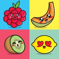 groep van inschrijving fruit vector