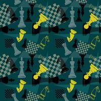 illustratie schaak achtergrond. folder ontwerp voor schaak toernooi, wedstrijd, spel vector