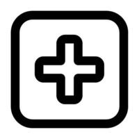 medisch kruis icoon voor web, app, infografisch, enz vector
