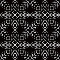 zwart en wit bloemen abstract achtergrond. ontwerp voor achtergrond, behang, keramiek, tegel, kleding stof, textiel, borduurwerk vector