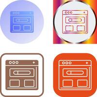 browser icoon ontwerp vector
