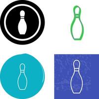 uniek bowling pin icoon ontwerp vector