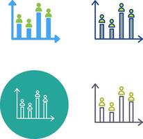 kandidaat diagram icoon ontwerp vector