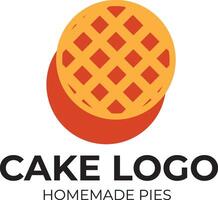 zoet taart logo koekje logo vector