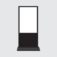 digitaal staan bewegwijzering reclame banier lichtbak. mockup aanplakbord afzet paneel buitenshuis ontwerp vector
