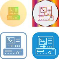elektrocardiogram icoon ontwerp vector