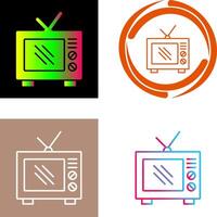oud TV icoon ontwerp vector