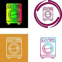 het wassen machine icoon ontwerp vector