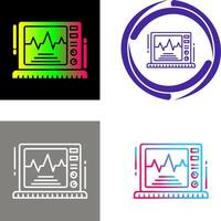 ekg toezicht houden op icoon ontwerp vector