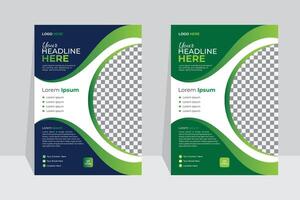 een folder ontwerp creatief en modern lay-out bedrijf folder lay-out, brochure ontwerp, Hoes modern lay-out, jaar- rapport, poster, folder voor marketing. vector