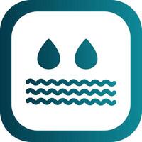 water glyph helling hoek icoon vector