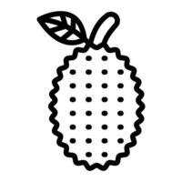 jackfruit lijn icoon ontwerp vector