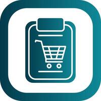 boodschappen doen glyph helling hoek icoon vector