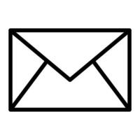 e-mail lijn pictogram ontwerp vector