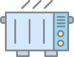 elektrisch kachel lijn gevulde licht icoon vector