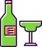 alcohol gevulde ontwerp icoon vector
