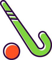 hockey gevulde ontwerp icoon vector