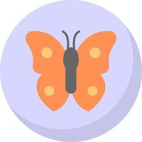 vlinder vlak bubbel icoon vector