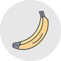 banaan lijn gevulde licht icoon vector