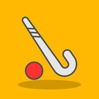 hockey gevulde schaduw icoon vector