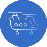 helikopter vlak bubbel icoon vector