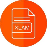 xlam het dossier formaat lijn geel wit icoon vector