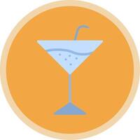martini vlak multi cirkel icoon vector