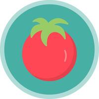 tomaten vlak multi cirkel icoon vector