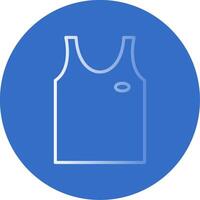 tank top vlak bubbel icoon vector