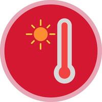 thermometer vlak multi cirkel icoon vector