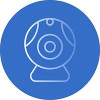 web camera vlak bubbel icoon vector