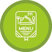 menu lijn multi cirkel icoon vector