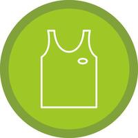 tank top lijn multi cirkel icoon vector