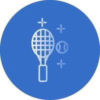 tennis vlak bubbel icoon vector