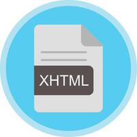 xhtml het dossier formaat vlak multi cirkel icoon vector