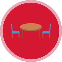keuken tafel vlak multi cirkel icoon vector