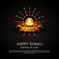 ndian diwali licht illustratie vector design festival. kaarslichtillustratie voor diwali-viering