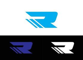 eerste letter r logo of pictogram ontwerp vector afbeelding sjabloon