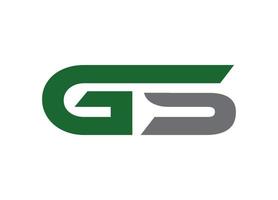 eerste letter gs logo of pictogram ontwerp vector afbeelding sjabloon