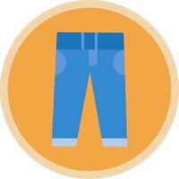 jeans vlak multi cirkel icoon vector