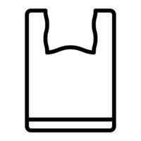 plastic zak lijn icoon ontwerp vector