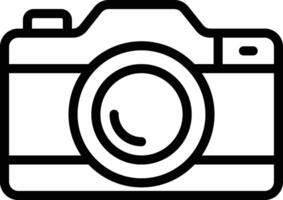 camera lijn icoon ontwerp vector