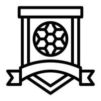 Amerikaans voetbal insigne lijn icoon ontwerp voor persoonlijk en reclame gebruik vector
