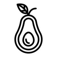 avocado's lijn icoon ontwerp vector