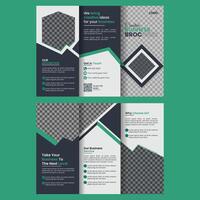 bedrijf drievoud broucher sjabloon ontwerp. modern en zakelijke brochure lay-out vector