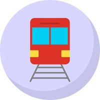 trein vlak bubbel icoon vector