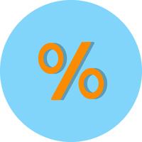 percentage vector pictogram