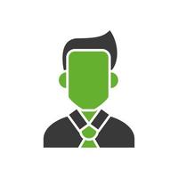 jonge zakenman avatar karakter pictogram vector