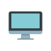 desktop monitor computer geïsoleerd pictogram vector
